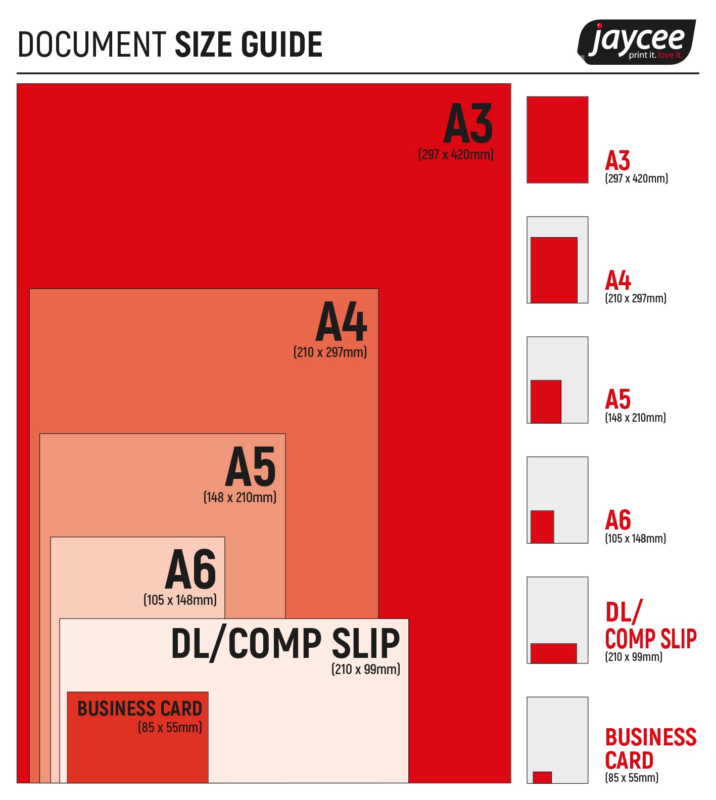 A3, A4, And More: Demystifying Paper Sizes For Printing In Ireland - Jaycee