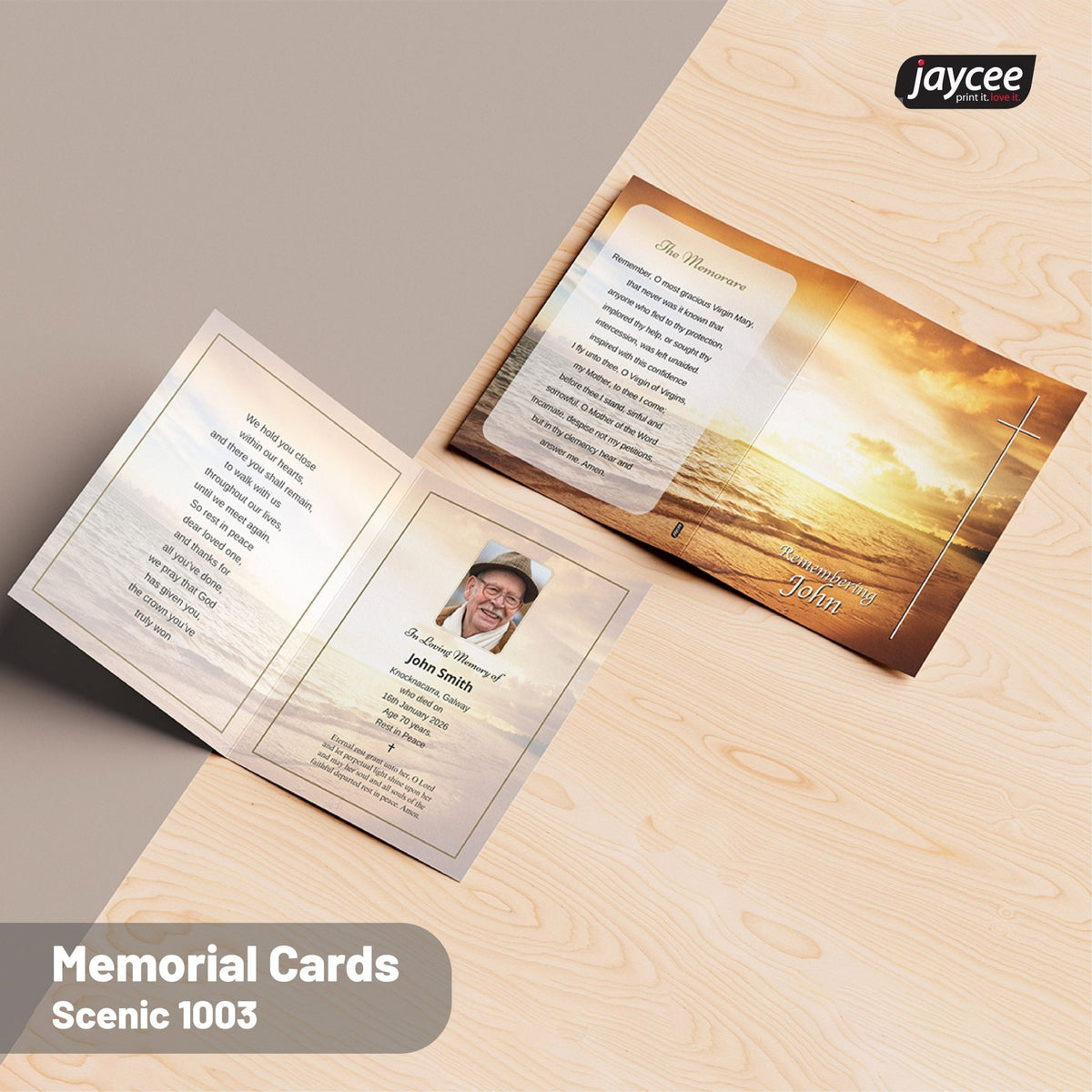 Memorial and Funeral Stationery Guide and Wording Support - Jaycee
