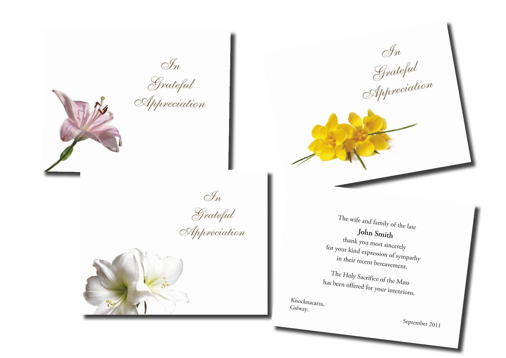 Acknowledgment Card Single - Jaycee