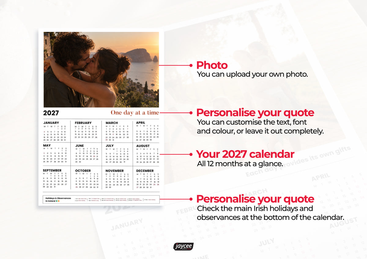 Poster Calendar | One Photo