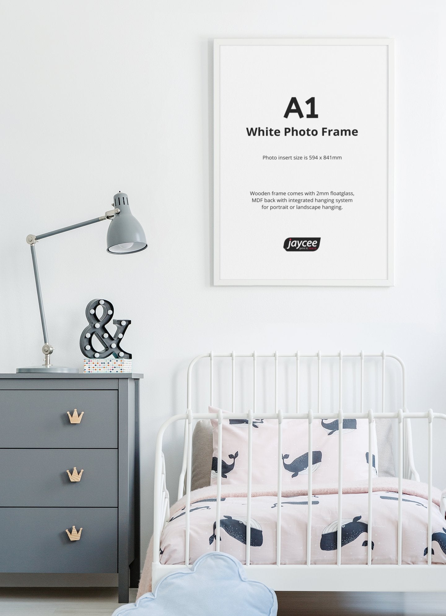 Excellent Quality Photo Frames Printing Galway - A1 White Photo Frame1 - Jaycee