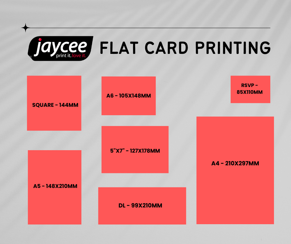 Flat Card Printing | Premium Card Choices - Jaycee