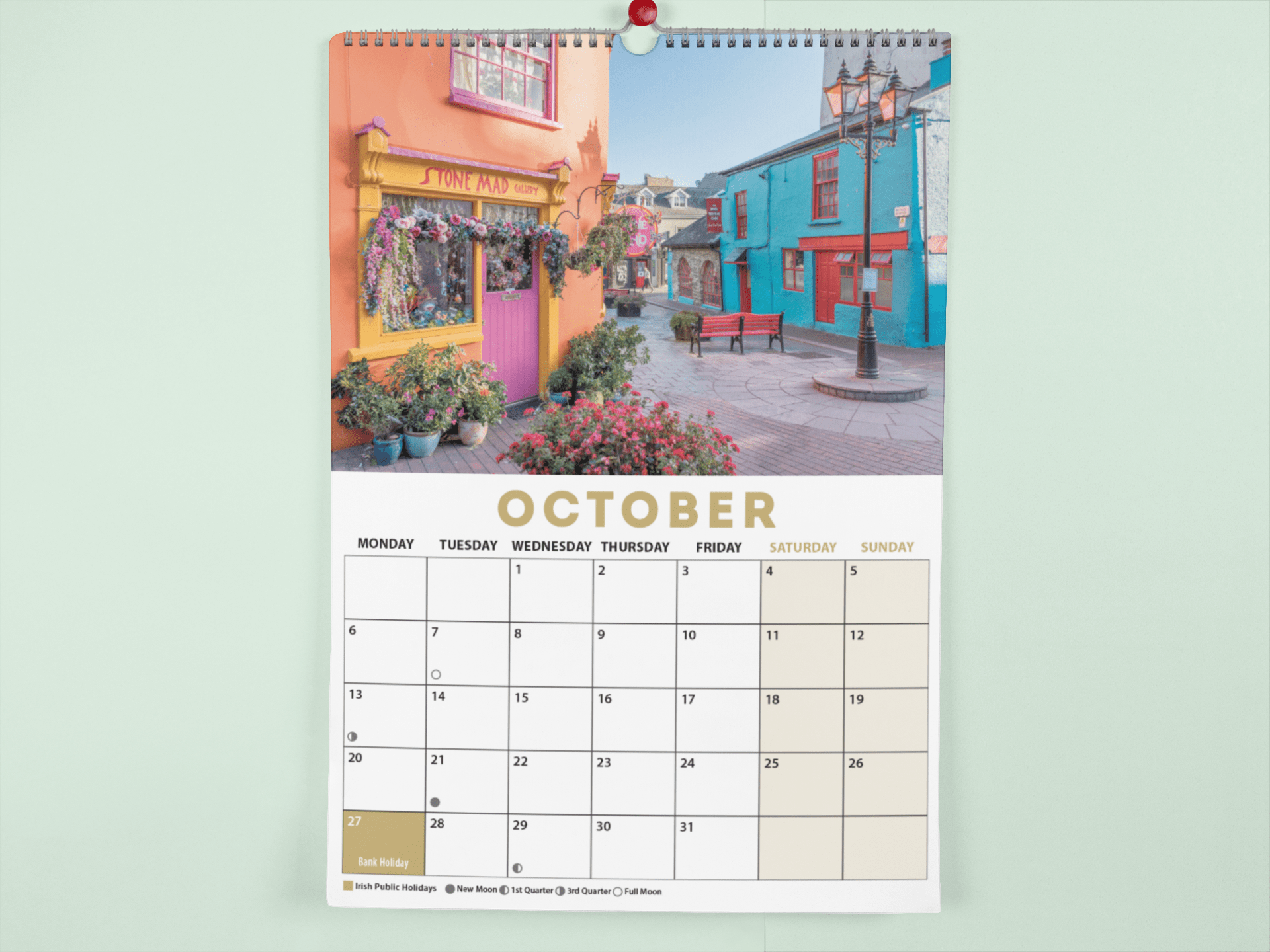 Ireland 2025 A4 Wall Calendar - Jaycee