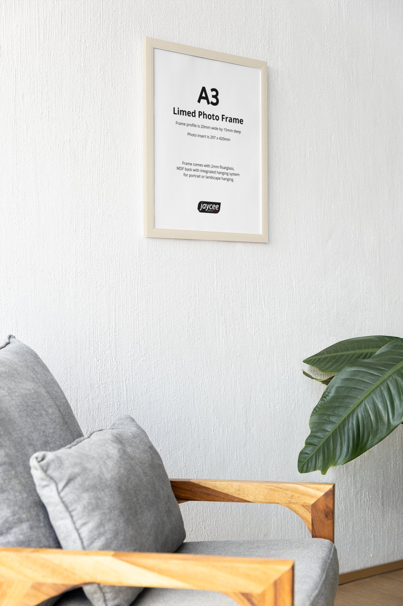 A3 Limed Photo Frame - Jaycee