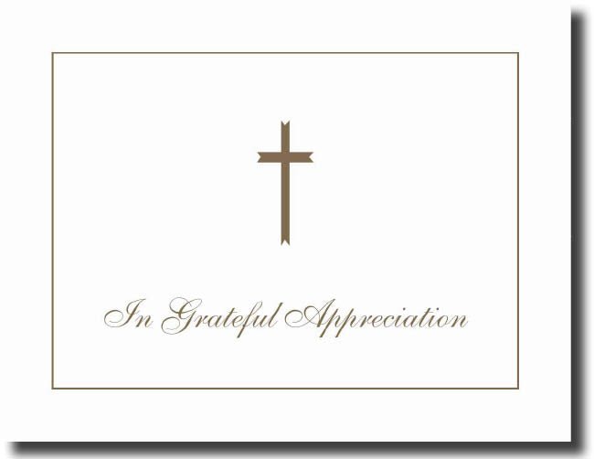 Acknowledgment Card Single 1412 - Jaycee