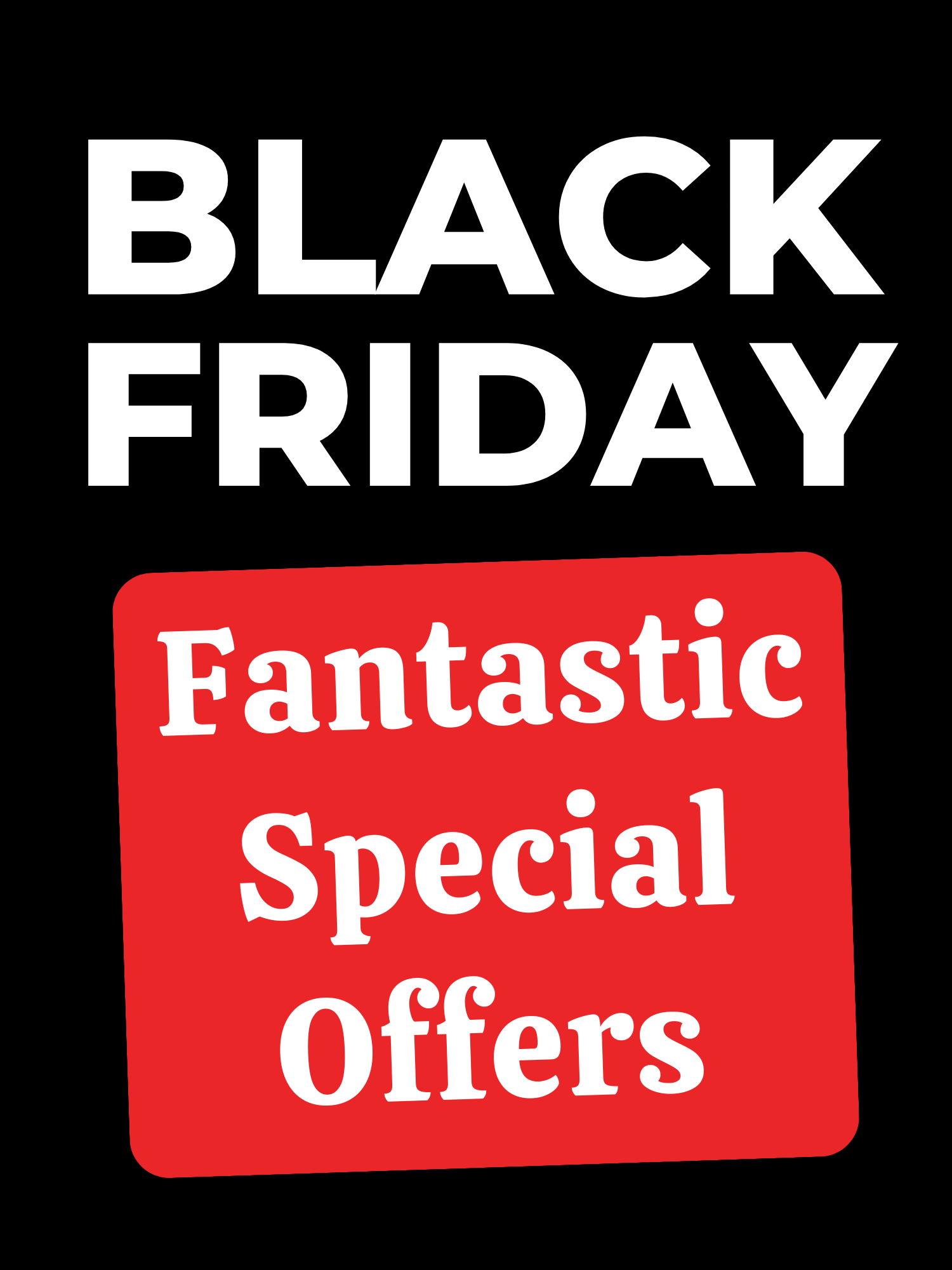 Black Friday Sale Signs - Jaycee