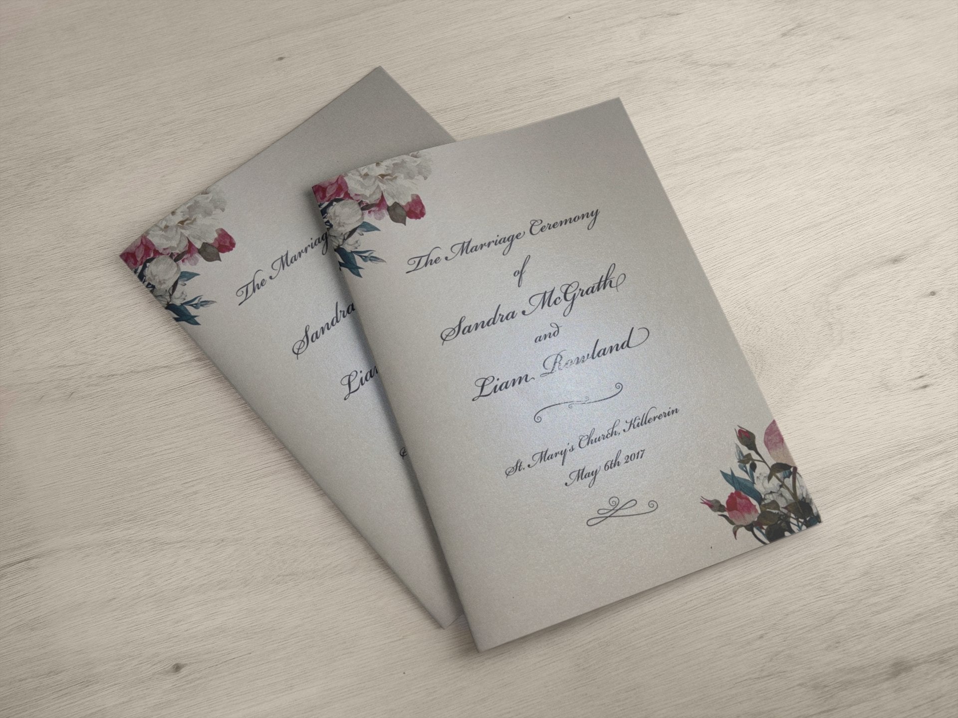 Prominent Print Shop Galway - Ceremony Booklet - Jaycee