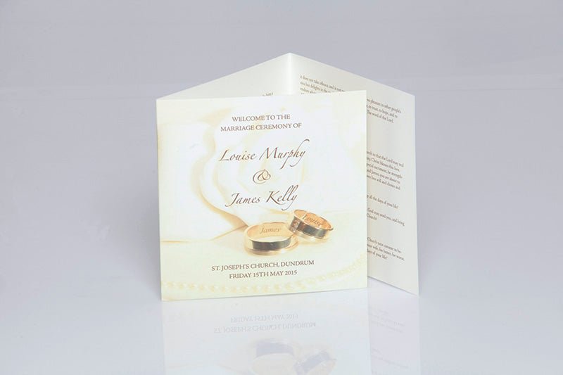 Ceremony Leaflet Square - Jaycee