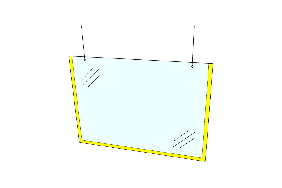 Counter Hanging Screen 4mm acrylic - Jaycee