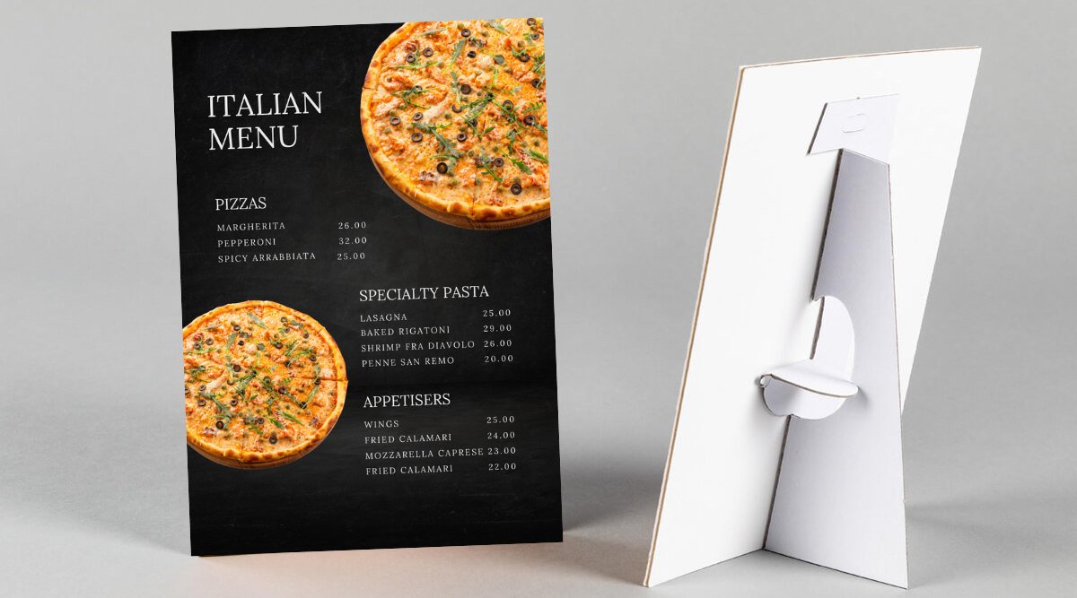 Counter Information Strutted Card - Jaycee