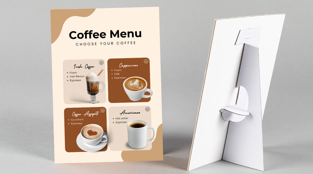 Counter Information Strutted Card - Jaycee