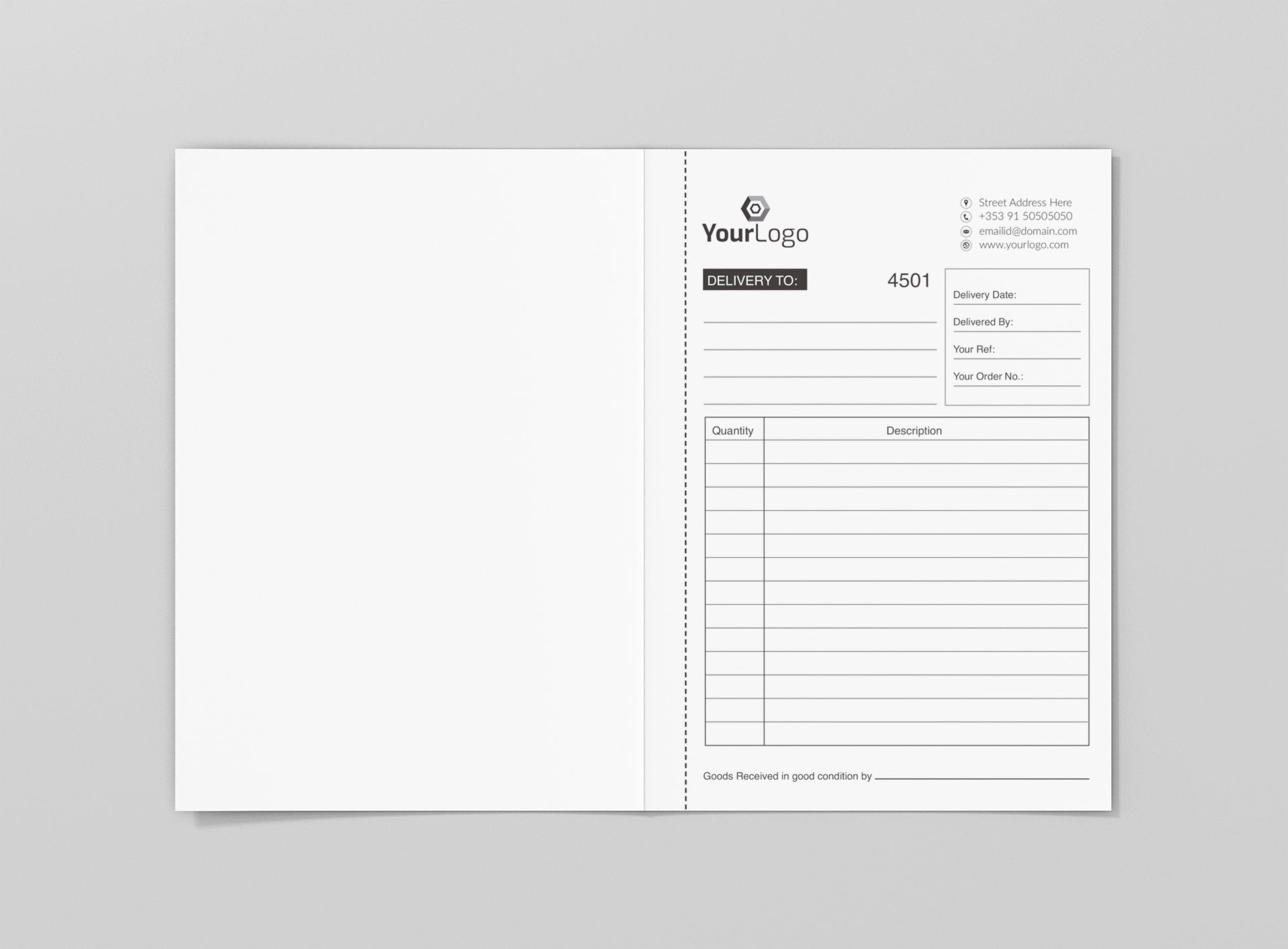 Delivery Docket Books - Jaycee