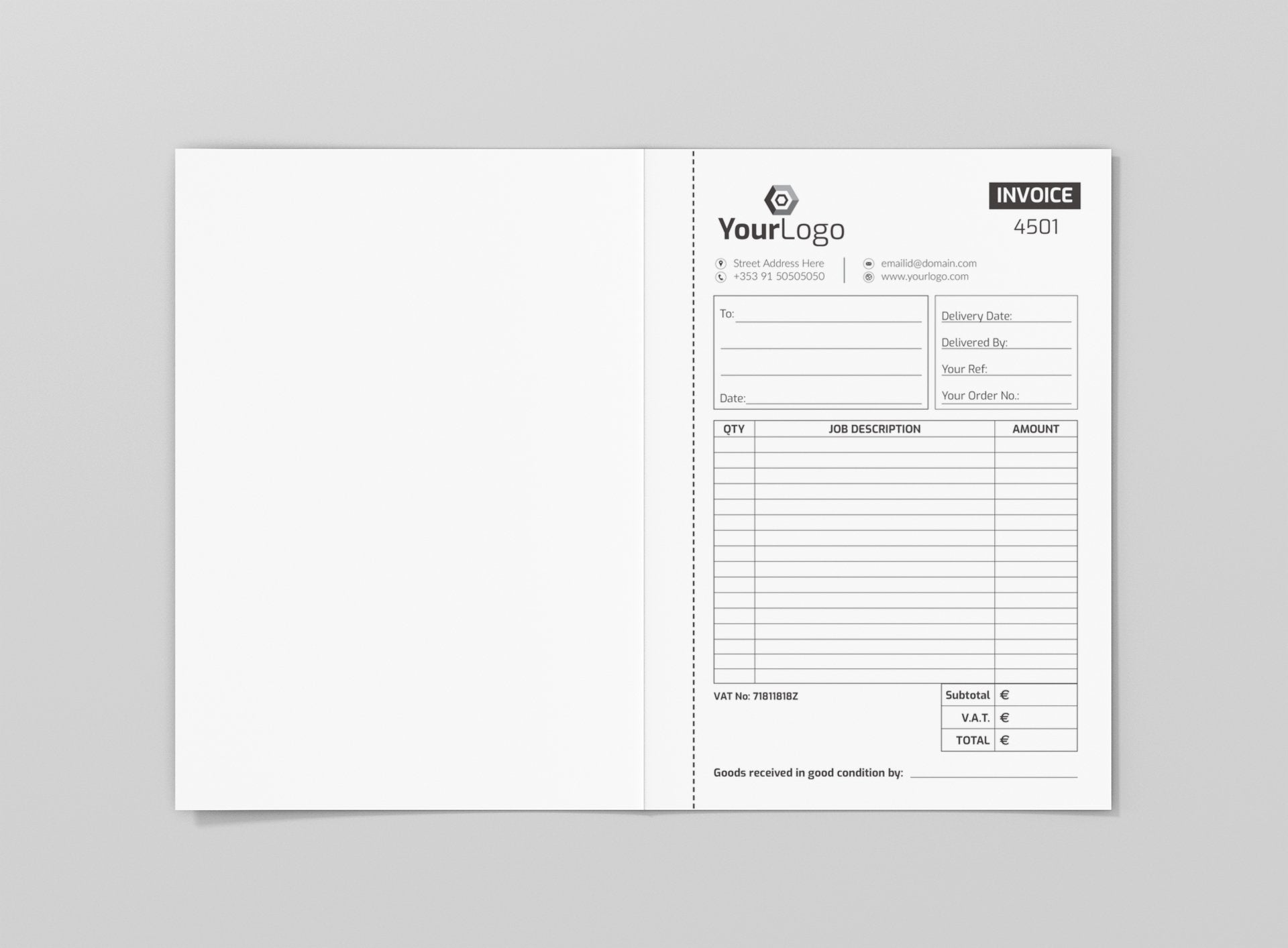 Invoice Books - Jaycee