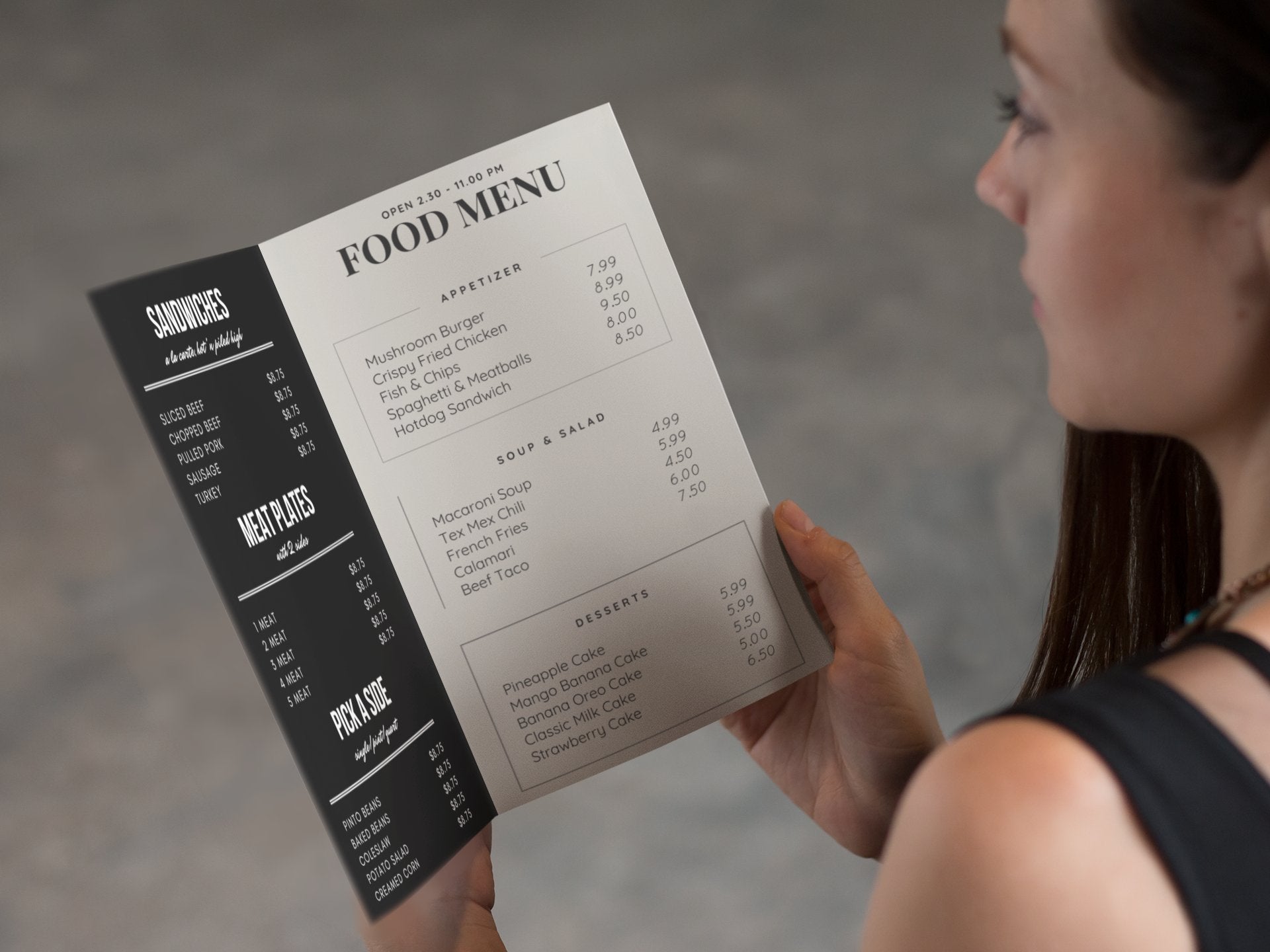Top Menu Printing - Laminated Menus2 - Jaycee