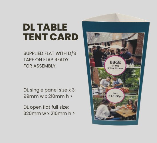 Table Tent Cards - Jaycee