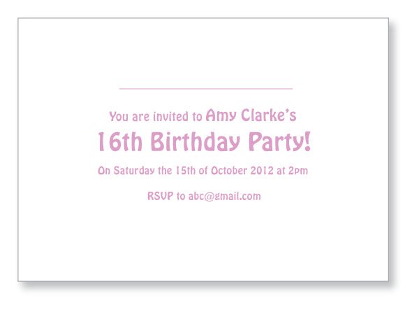 Teen Party Invite 5142 Folded - Jaycee