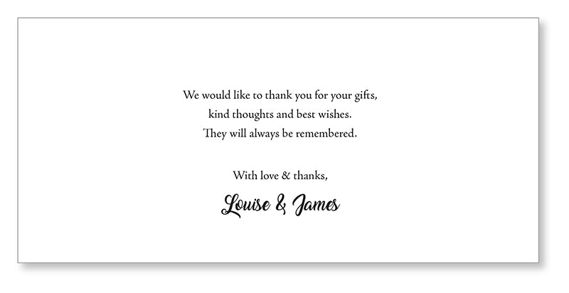 Thank You Card TY10 - Jaycee