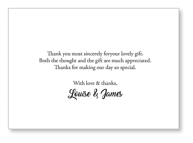 Thank You Card TY2 - Jaycee
