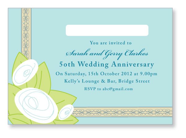 Wedding Anniversary Invite 5422 - Jaycee