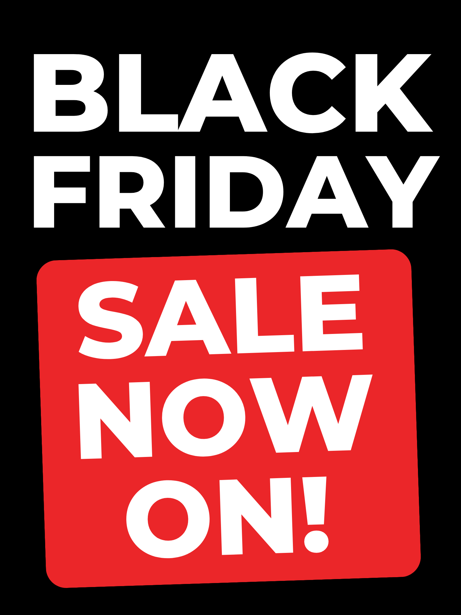 Black Friday Sale Signs