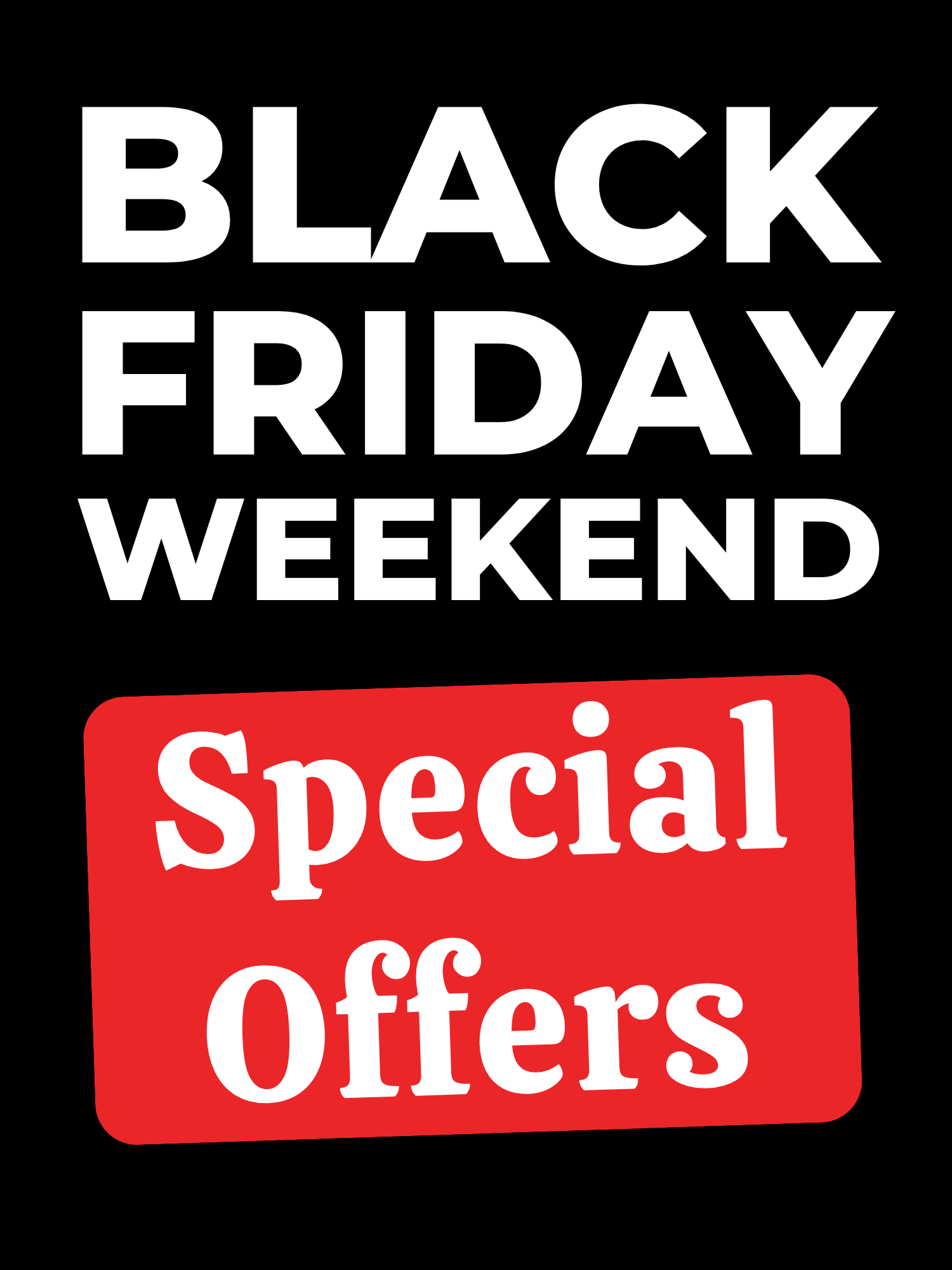 Black Friday Sale Signs