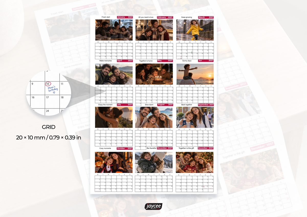 Poster Calendar | 12 Photos