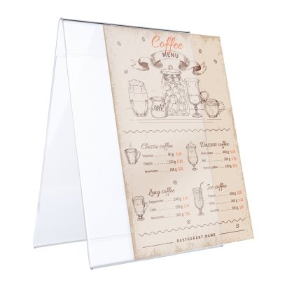 A5 Angled Poster Holder A Shape Portrait - Jaycee