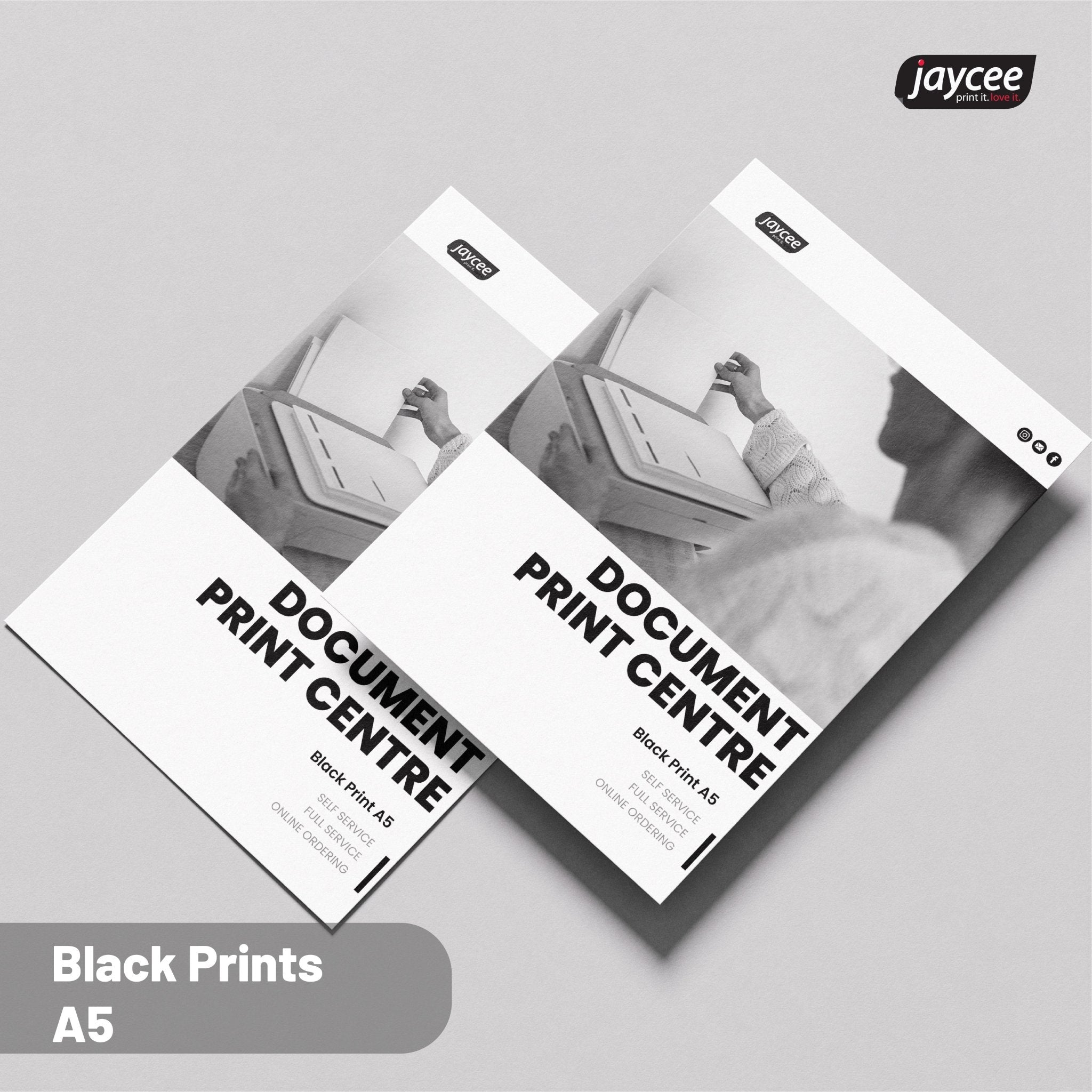 A5 Black Prints - multi options - Jaycee