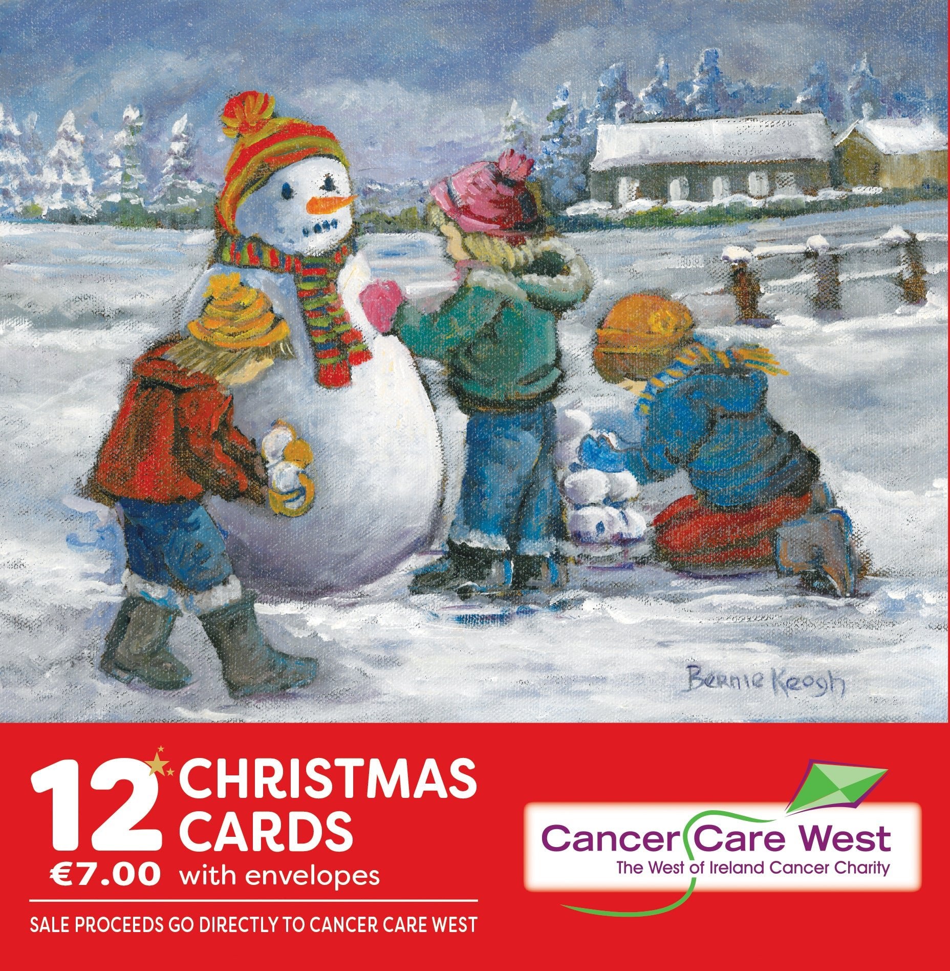 Cancer Care West 2025 Christmas Cards - pack of 12 - Jaycee