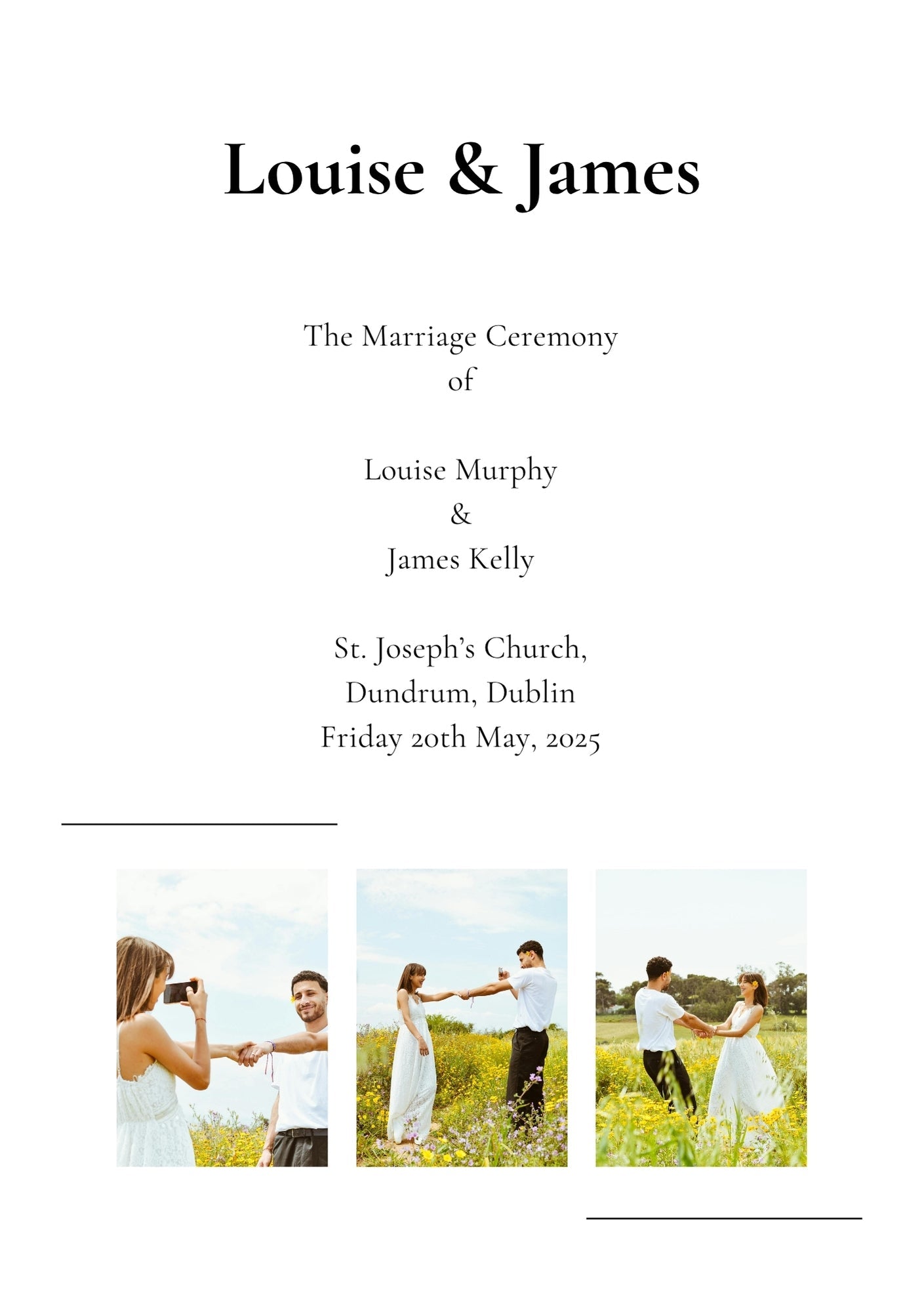 Ceremony Booklet Classic 162 - Jaycee