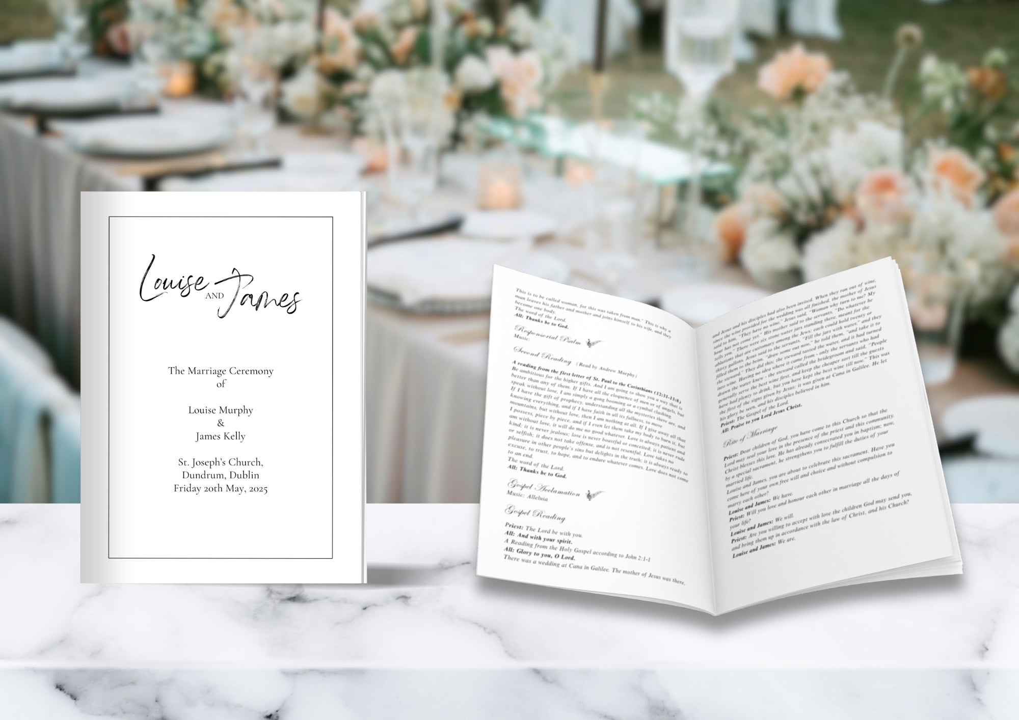 Ceremony Booklet Classic 164 - Jaycee