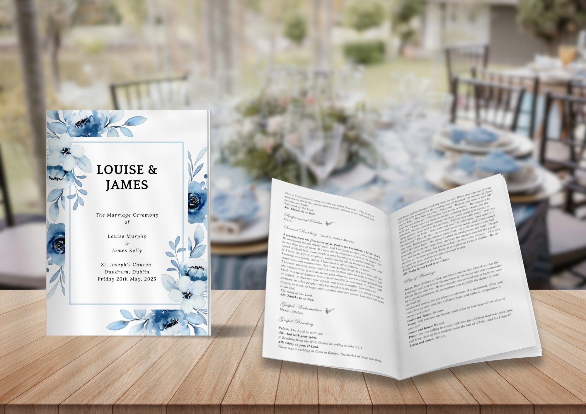 Ceremony Booklet Floral 149 - Jaycee