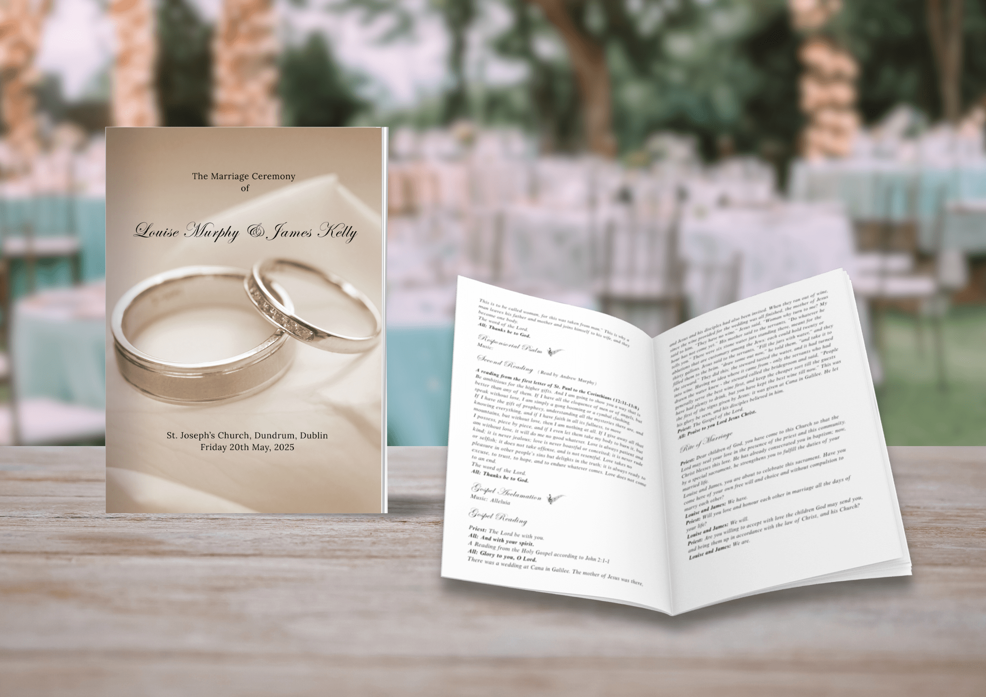 Ceremony Booklet Rings 121 - Jaycee