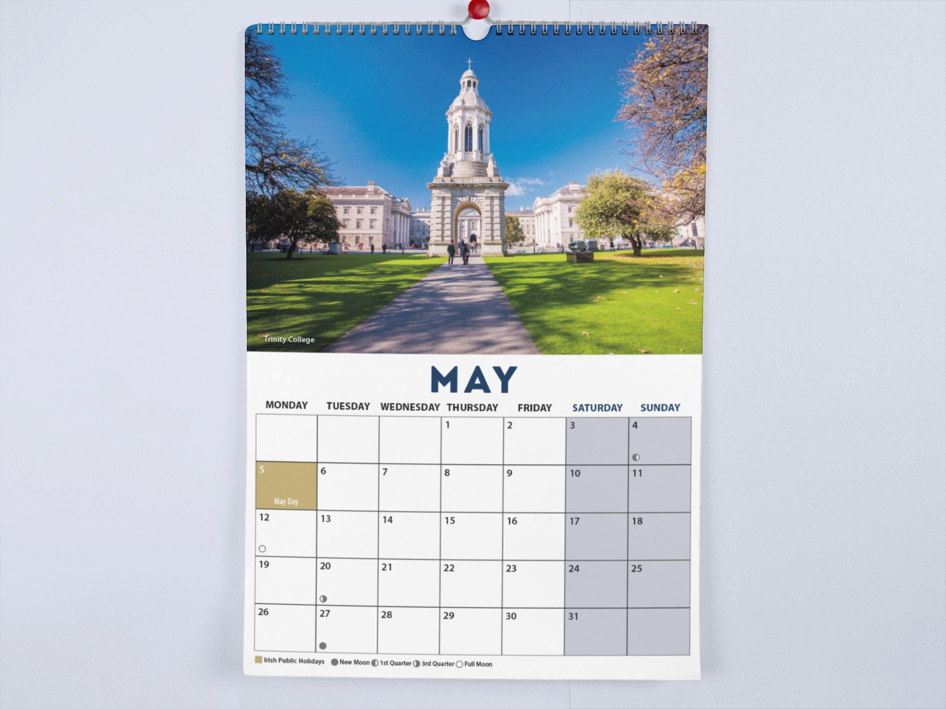 Dublin 2025 A4 Wall Calendar - Jaycee