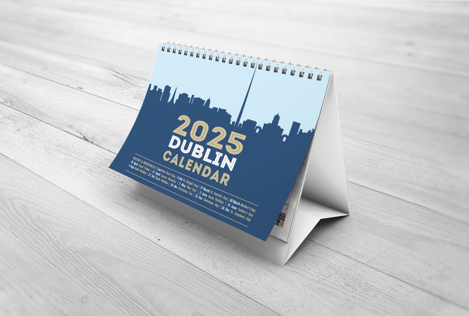 Dublin 2025 A5 Desk Calendar - Jaycee