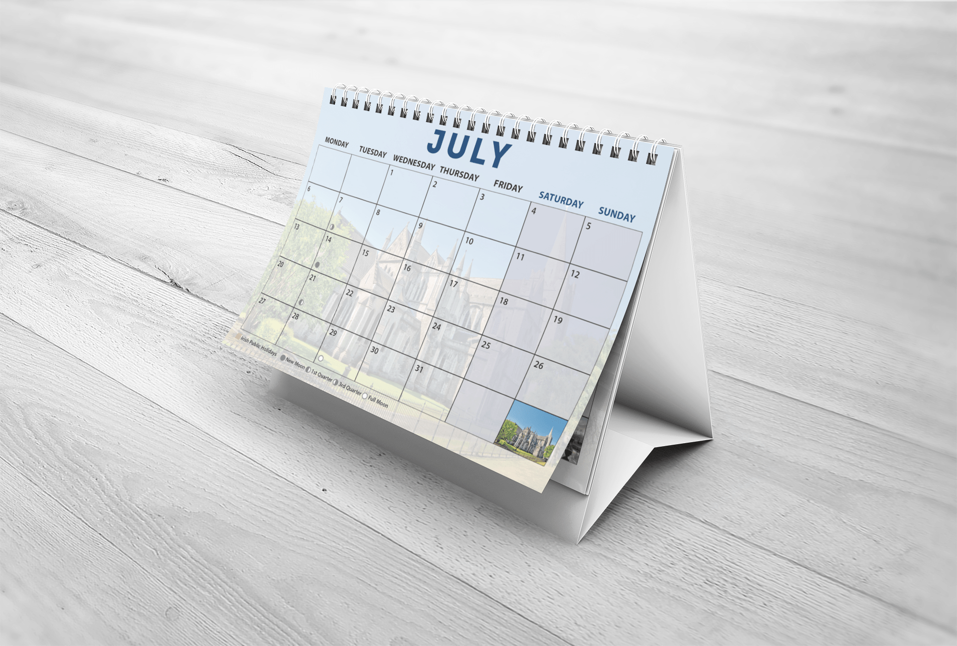 Dublin 2026 A5 Desk Calendar - Jaycee