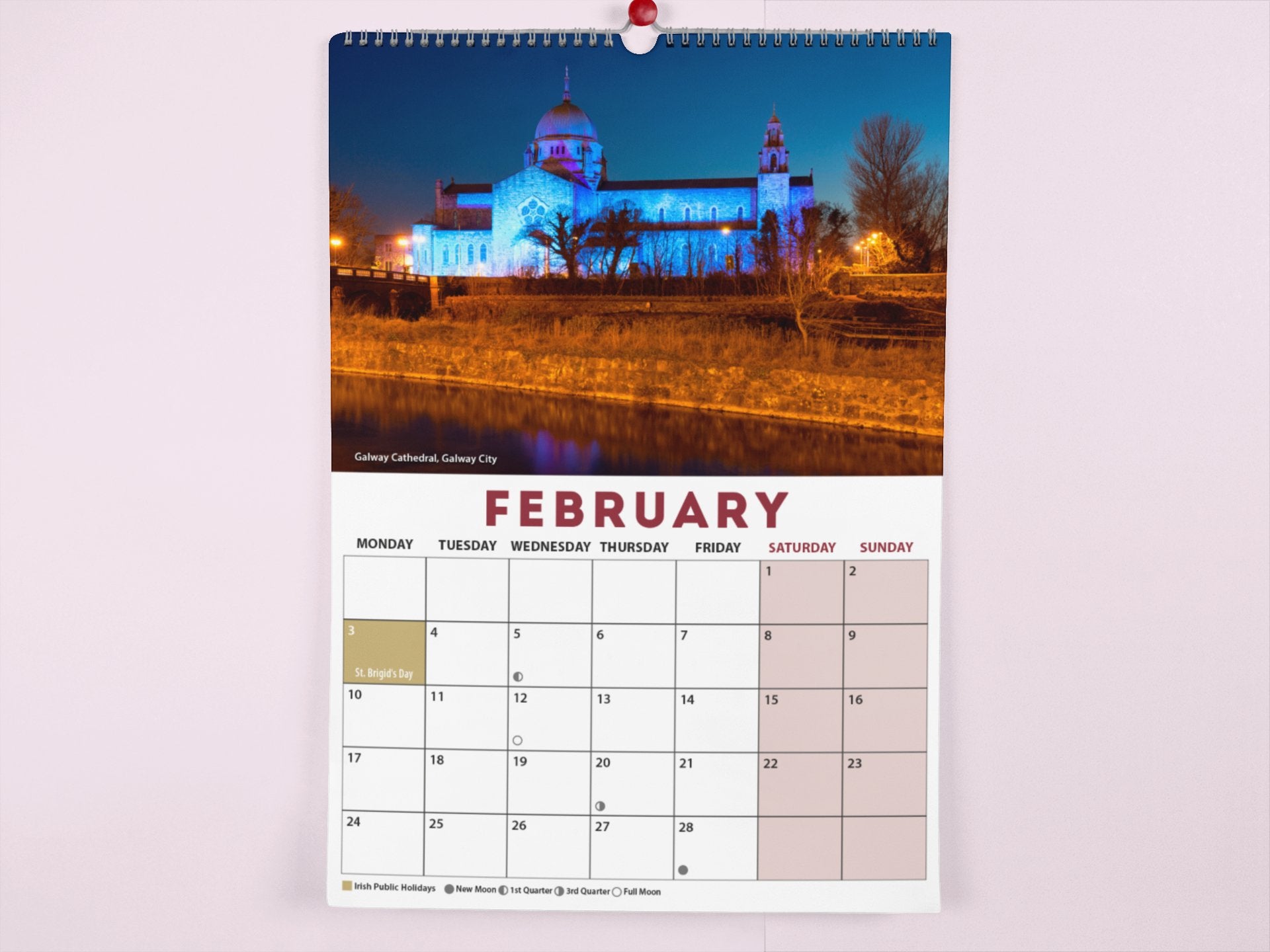Galway 2025 A4 Wall Calendar - Jaycee