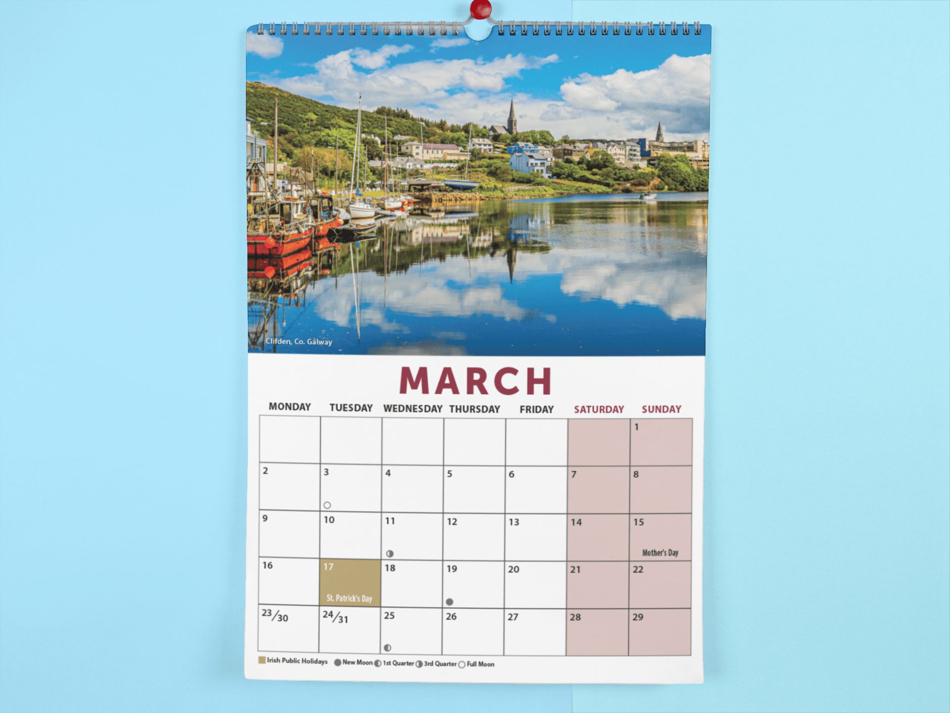 Galway 2026 A4 Wall Calendar - Jaycee