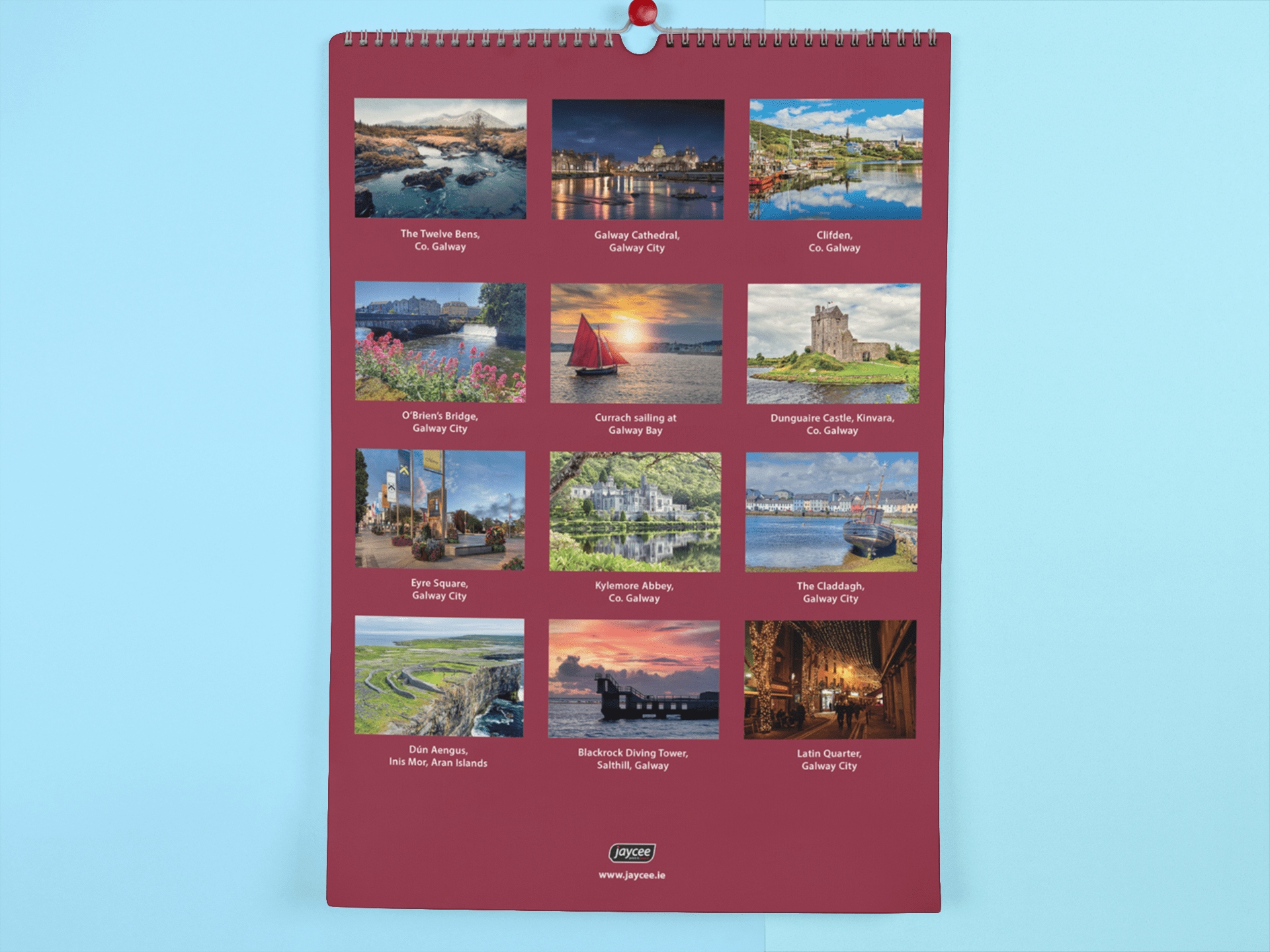 Galway 2026 A4 Wall Calendar - Jaycee