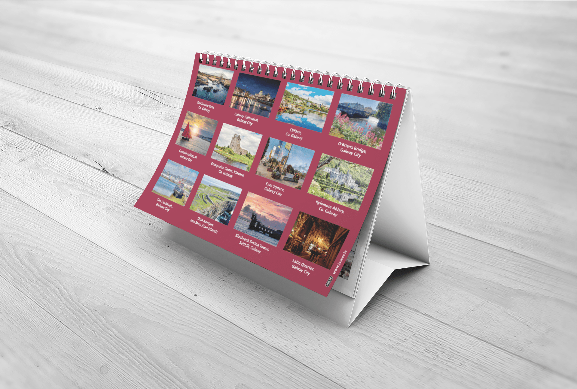 Galway 2026 A5 Desk Calendar - Jaycee