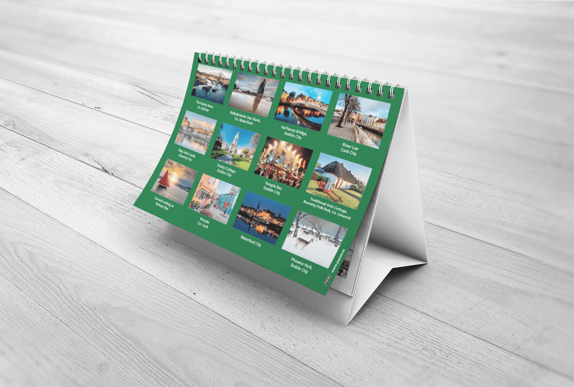Ireland 2026 A5 Desk Calendar - Jaycee