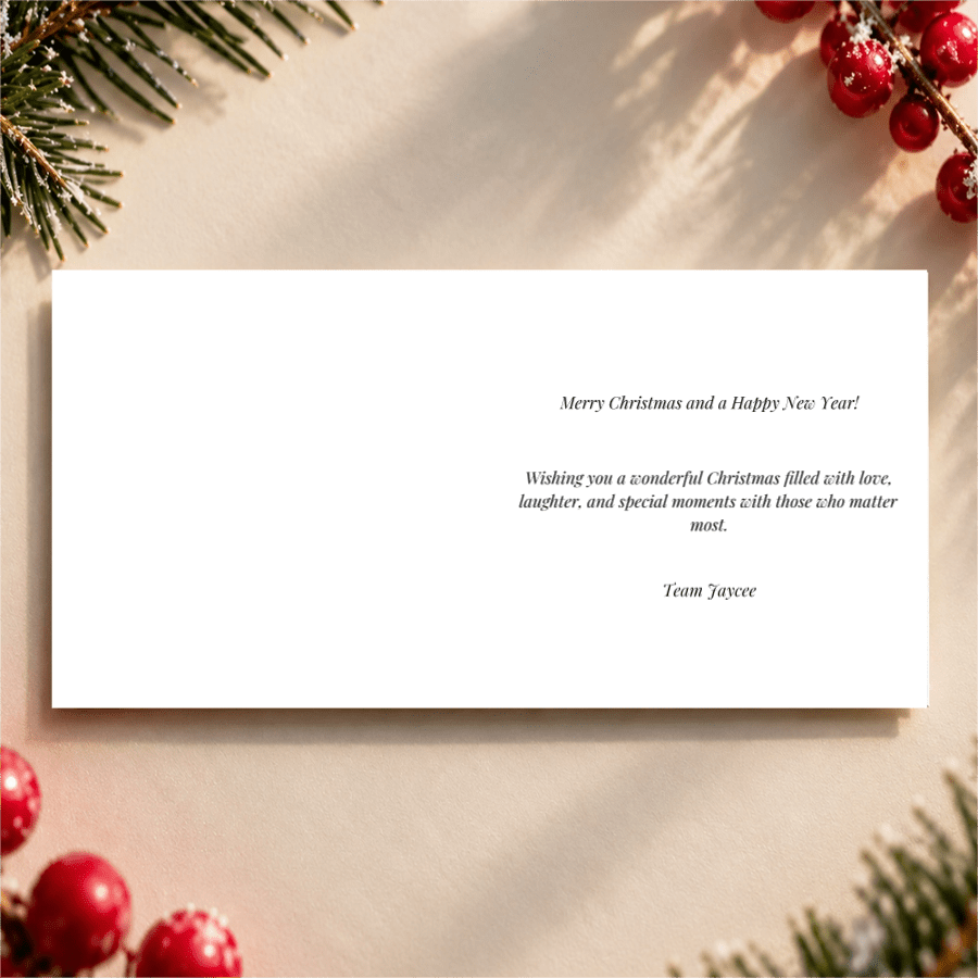 Personalised Photo Christmas Cards - Jaycee