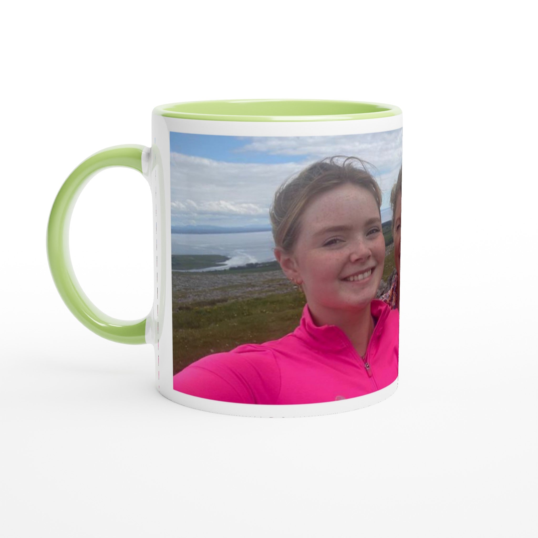 White 11oz Ceramic Mug with Colour Inside - Jaycee
