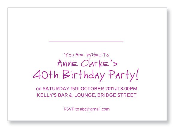 40s to 50s Party Invite 5341 Folded - Jaycee