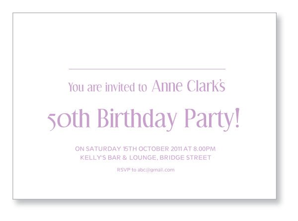 40s to 50s Party Invite 5342 Folded - Jaycee