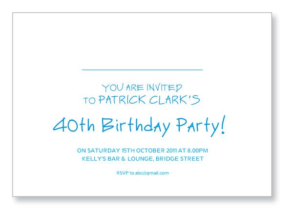 40s to 50s Party Invite 5343 Folded - Jaycee