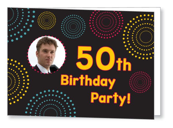40s to 50s Party Invite 5344 Folded - Jaycee