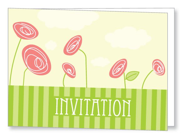 40s to 50s Party Invite 5345 Folded - Jaycee