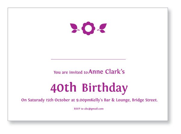 40s to 50s Party Invite 5346 Folded - Jaycee