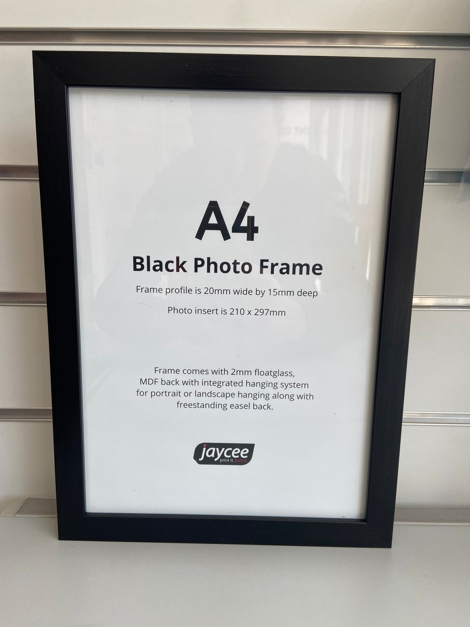 A4 Black Photo Frame Jaycee